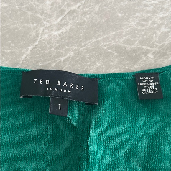 Ted Baker London Vibrant Green V-Neck Tank Top - Picture 2 of 3